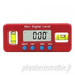 Mini échelle de niveau numérique pratique à affichage numérique numérique 100 mm Règle de mesure magnétique Inclinomètre  B07PDD8S48